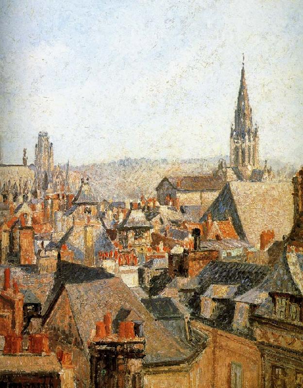 Camille Pissarro Old under the sun roof